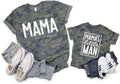 Mom and Son Matching Outfits Mama and Mama's Litter Man Print Shirts Cute Mom and Son Mothers Gifts