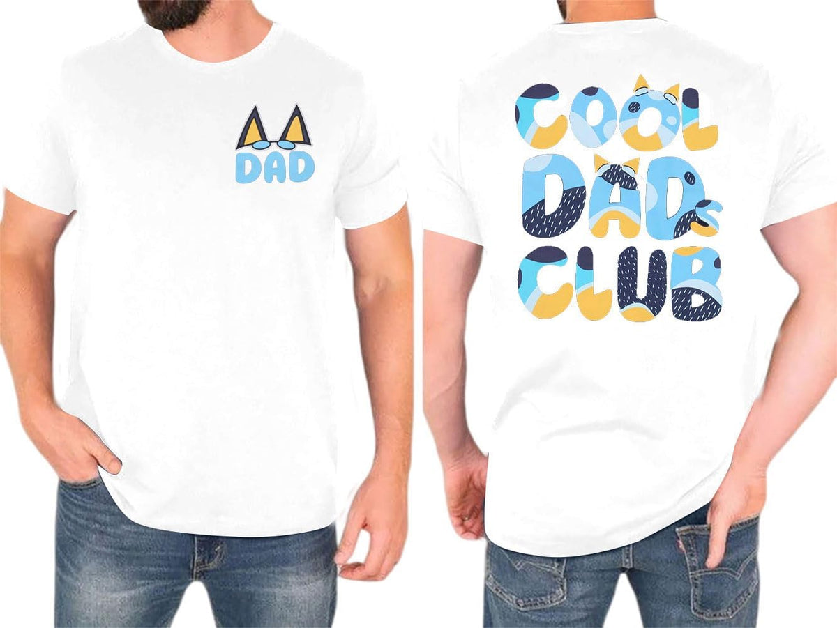 Dad Shirt Men Cool Dad Club T-Shirts Father's Day Tops Dad Birthday Gift Tees Dad Life Clothes