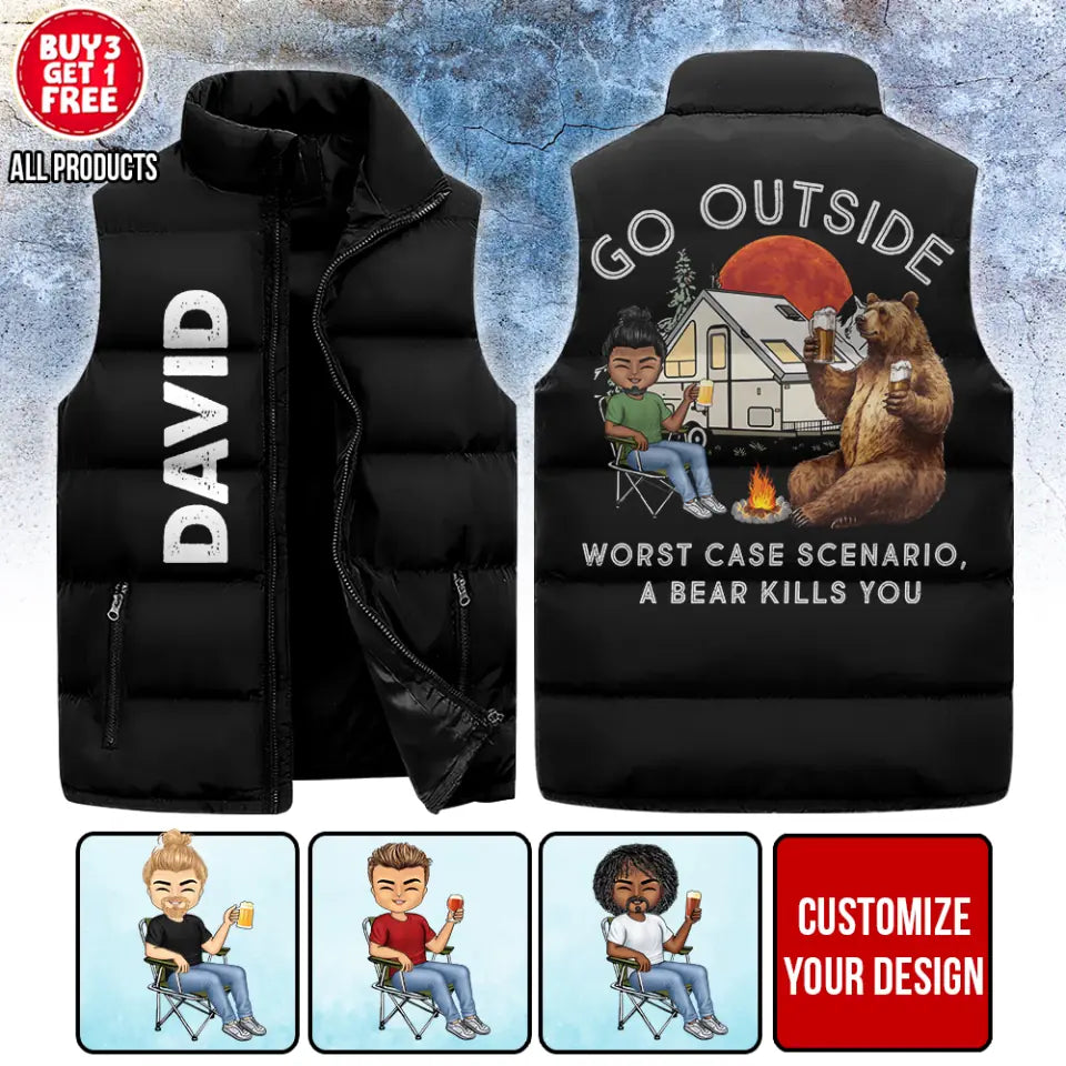 Puffer Vest -Personalized Gift Ideas For Camping Lover, Camp Gift