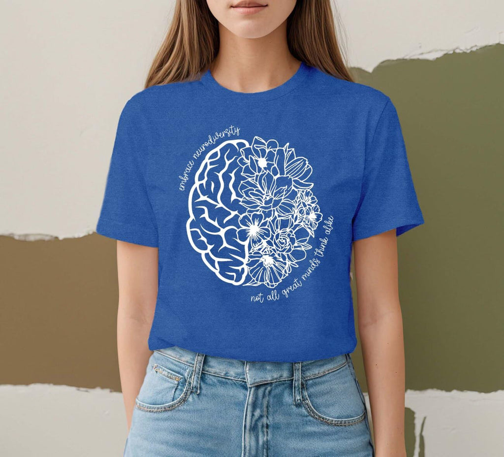 Ascrazy Autism Awareness Shirt for Women Autism Acceptance Love Tshirt Inspirational Neurodiversity Tee Top