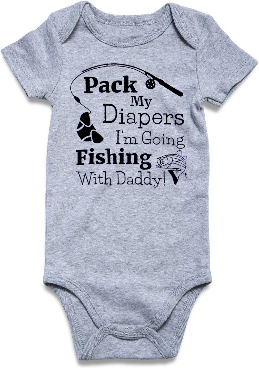 UNICOMIDEA Baby Boys Girls Romper Letter Printed Newborn Outfit Short Sleeve Bodysuits 0-12 Months