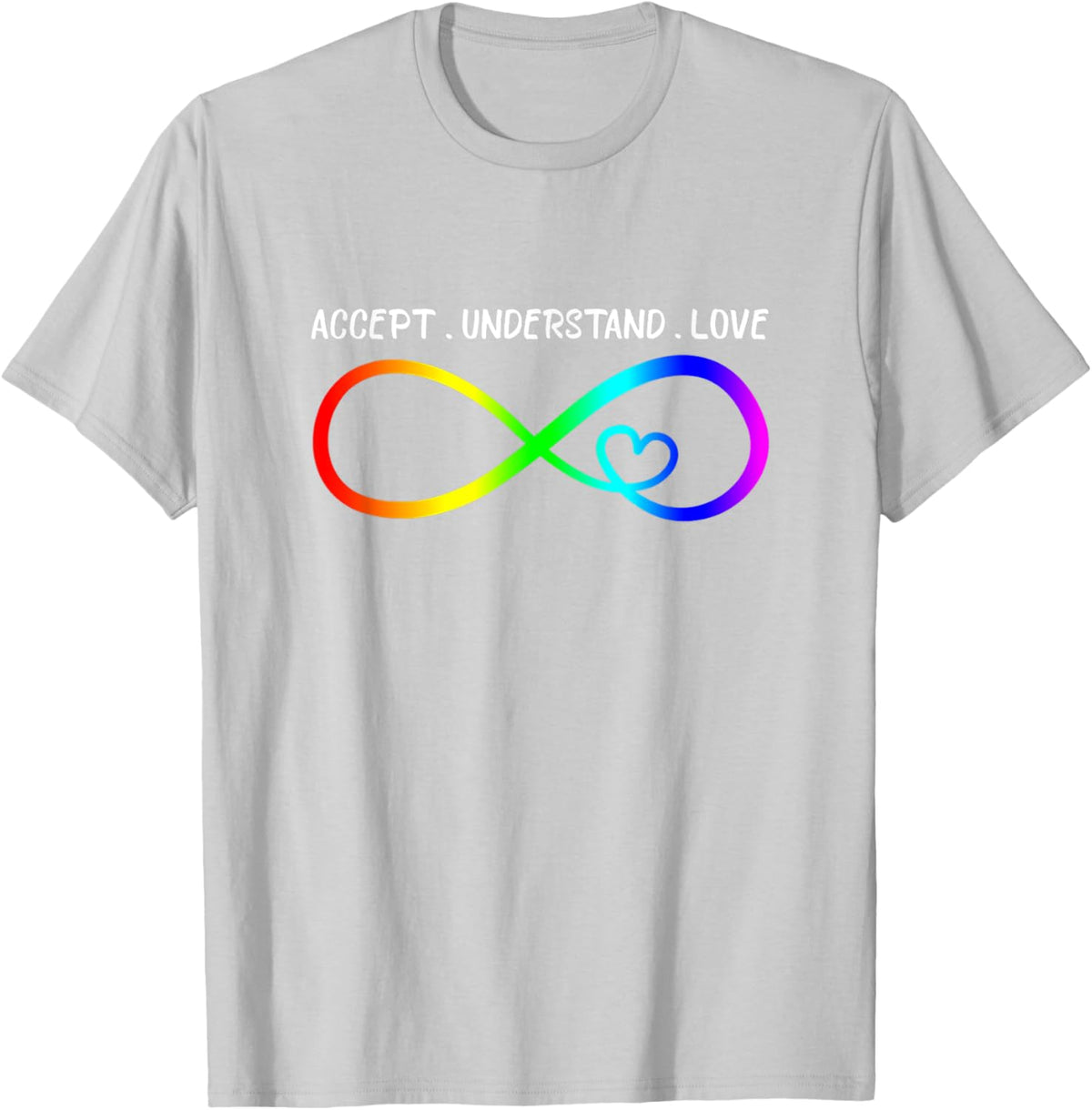 Accept Understand Love Heart Infinity Autism Awareness