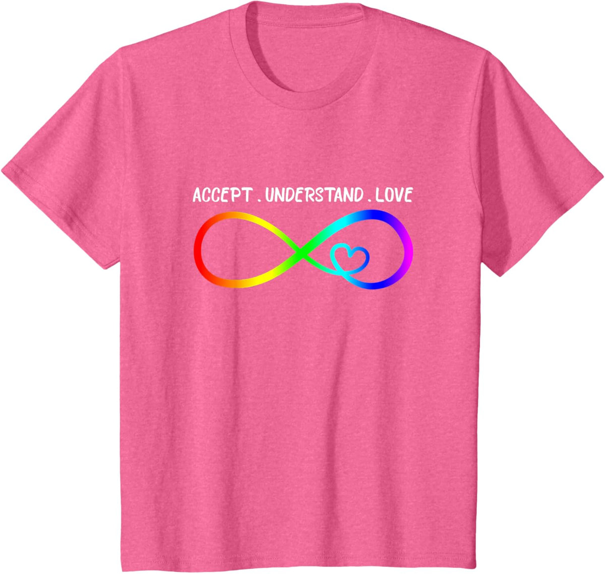 Accept Understand Love Heart Infinity Autism Awareness