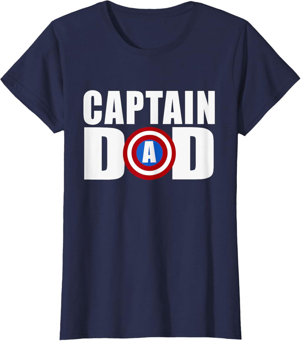 Funny Super Captain Dad Superhero Fathers Day
