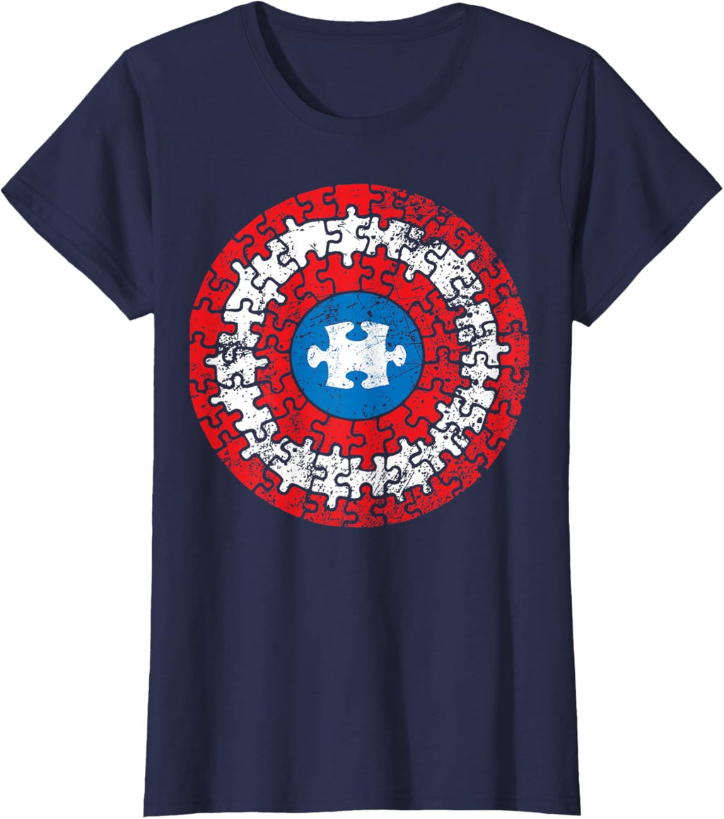 Autism Awareness Captain Shirt Support Autistic Superkid