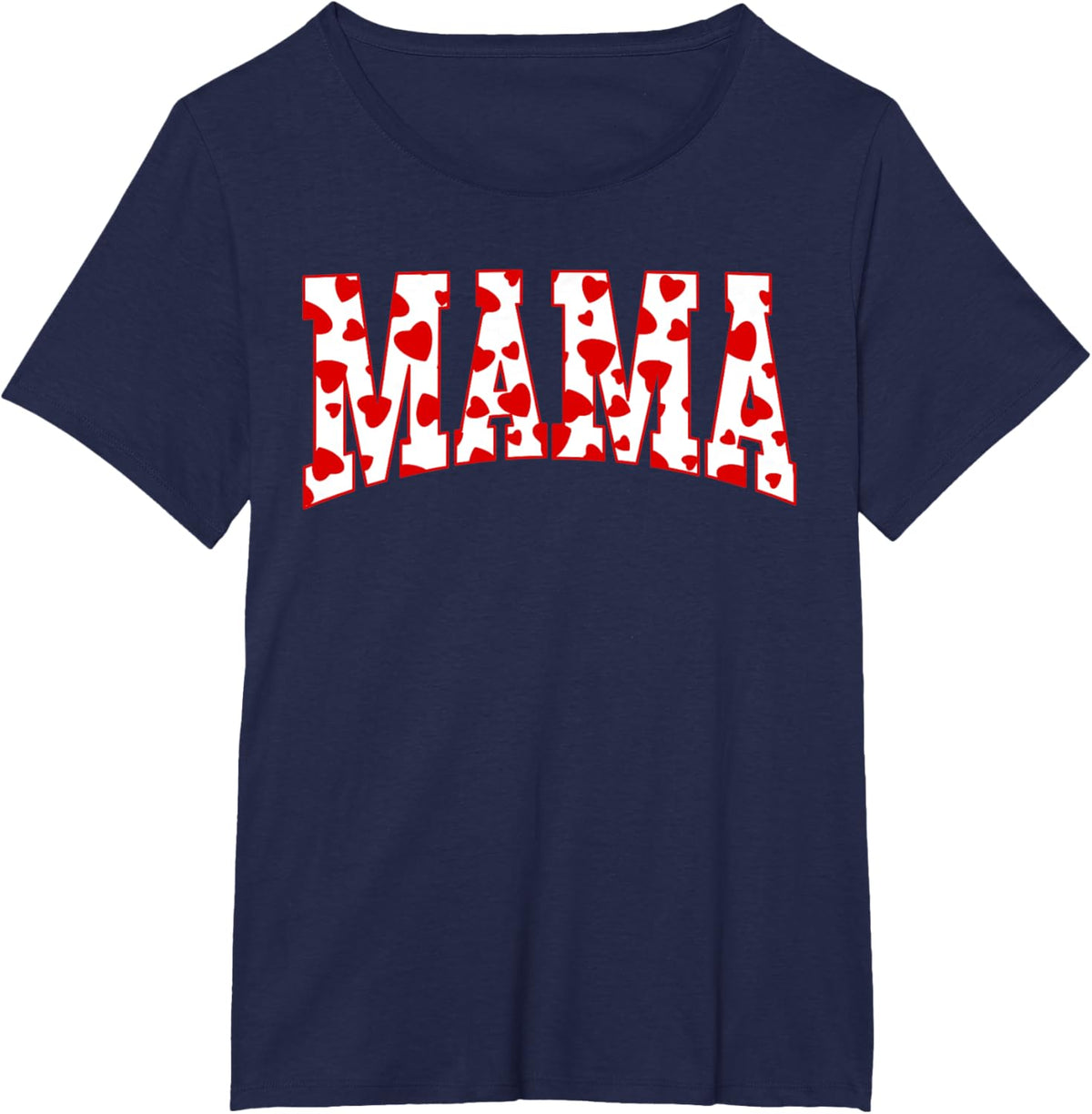 Mama Valentine Heart Valentines Day Family Matching Funny Mother Shirt