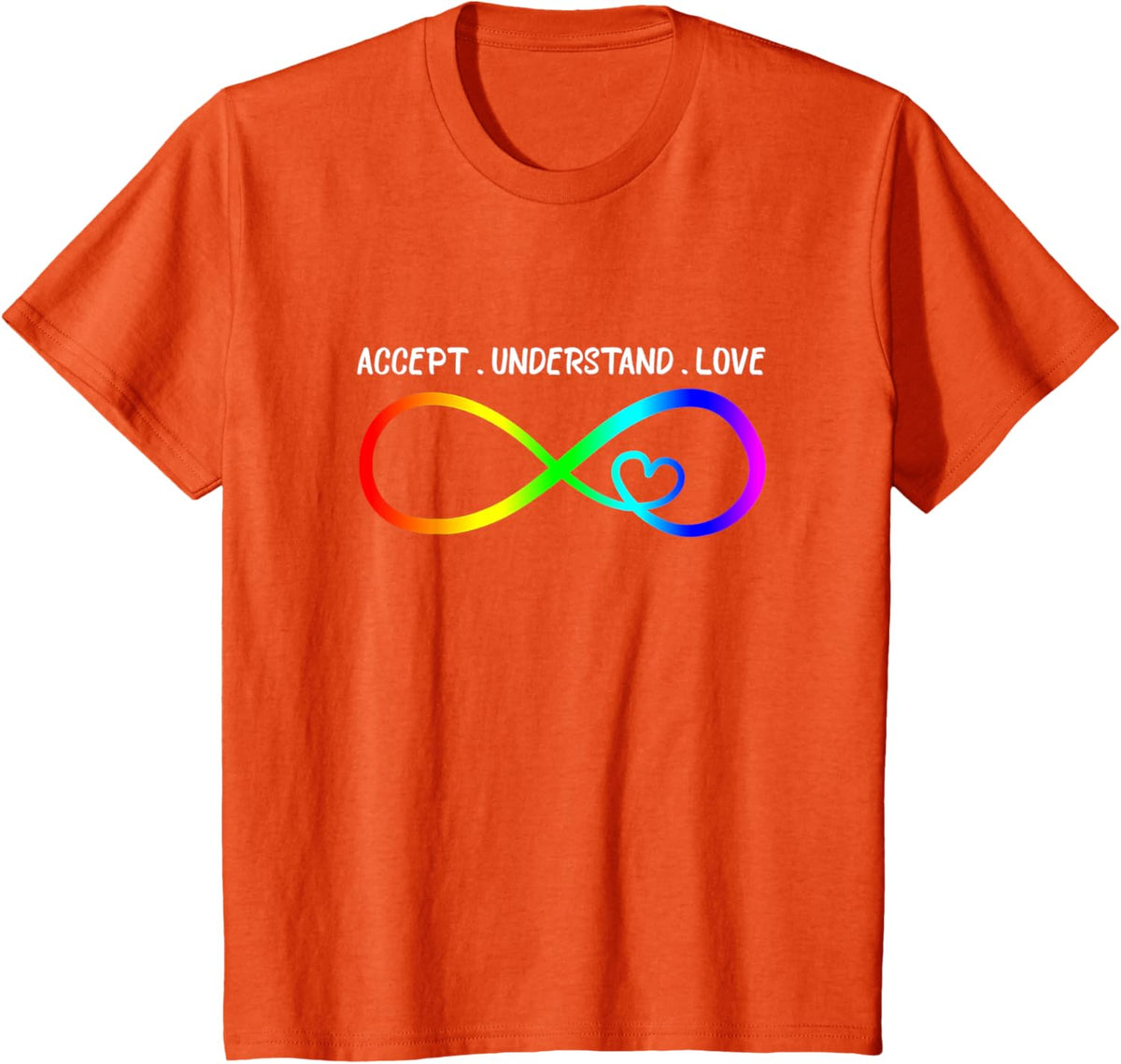 Accept Understand Love Heart Infinity Autism Awareness