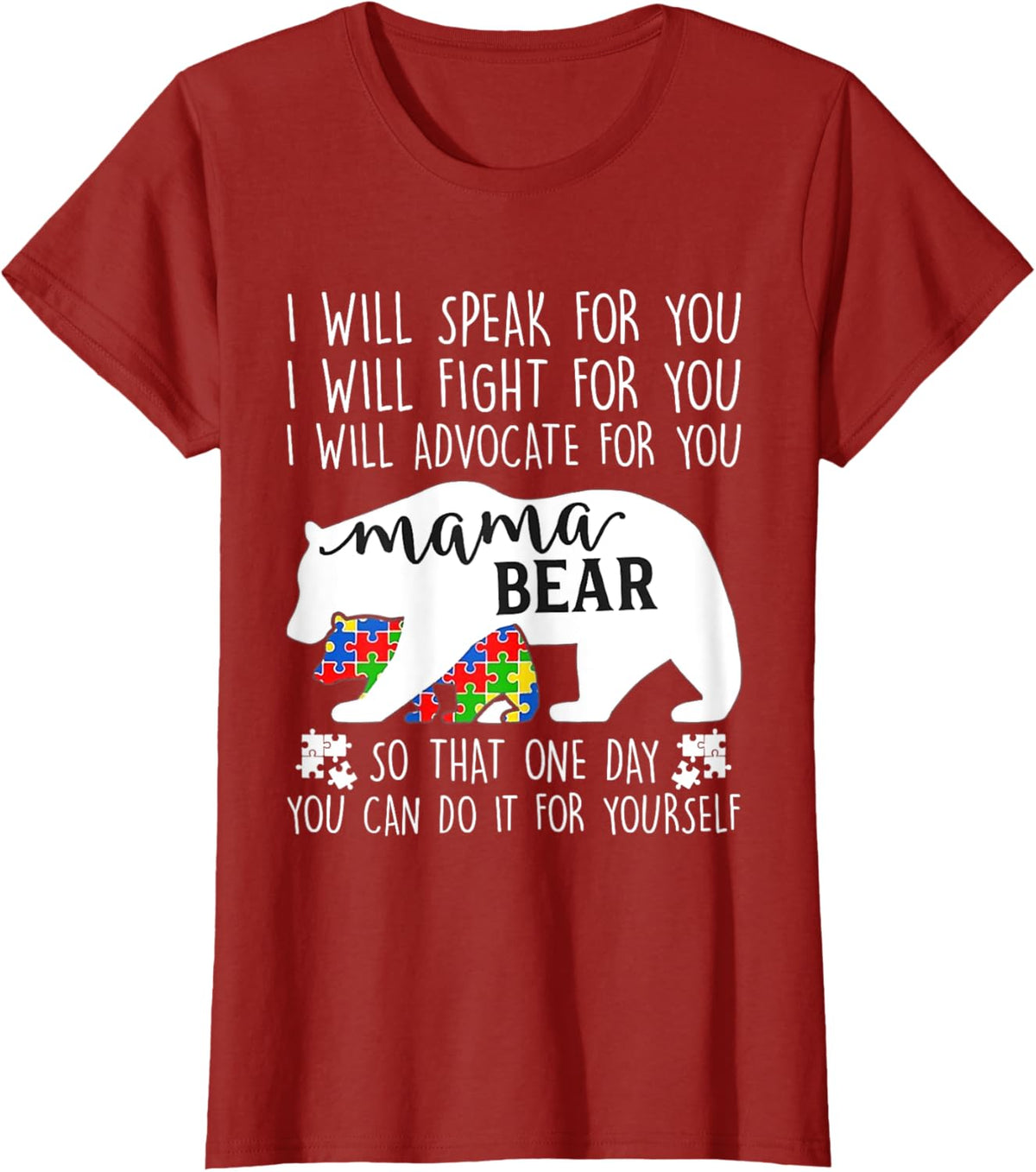 Autism Mama Bear I Will Speak Fight Advocate For You