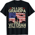 I'm A Dad Grandpa And Veteran Fathers Day Papa Grandpa Gifts
