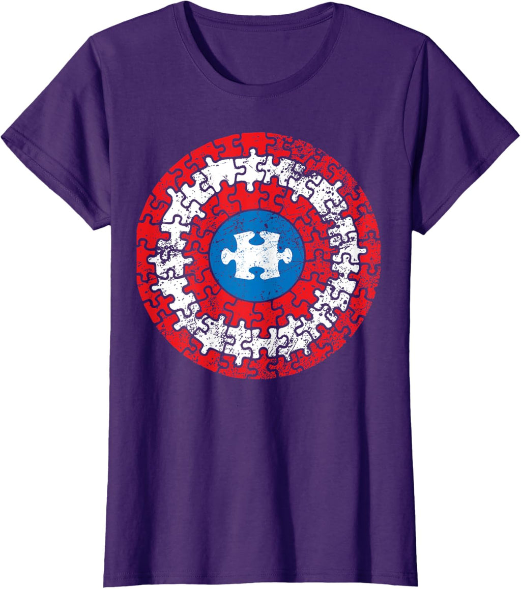 Autism Awareness Captain Shirt Support Autistic Superkid