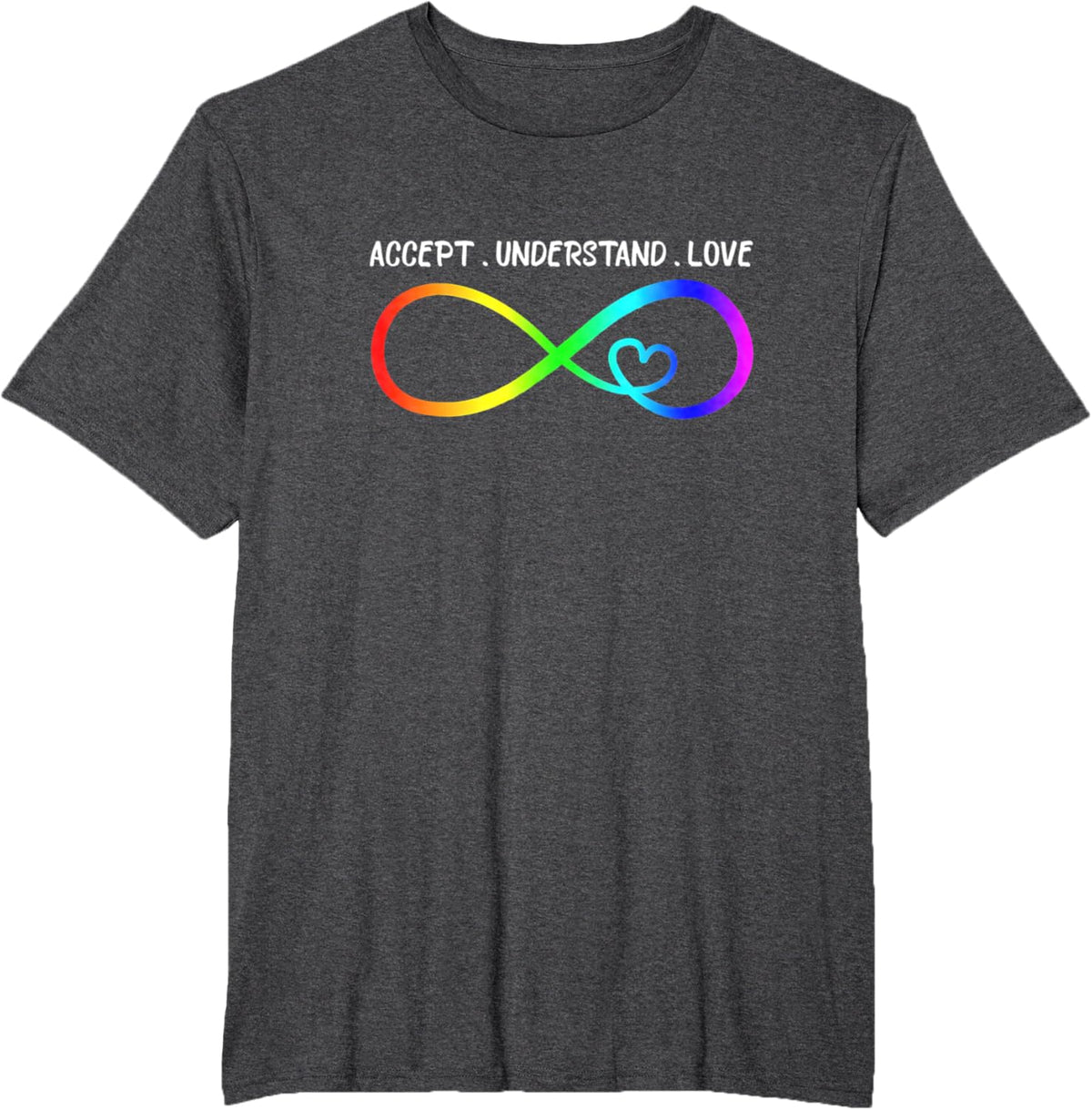 Accept Understand Love Heart Infinity Autism Awareness