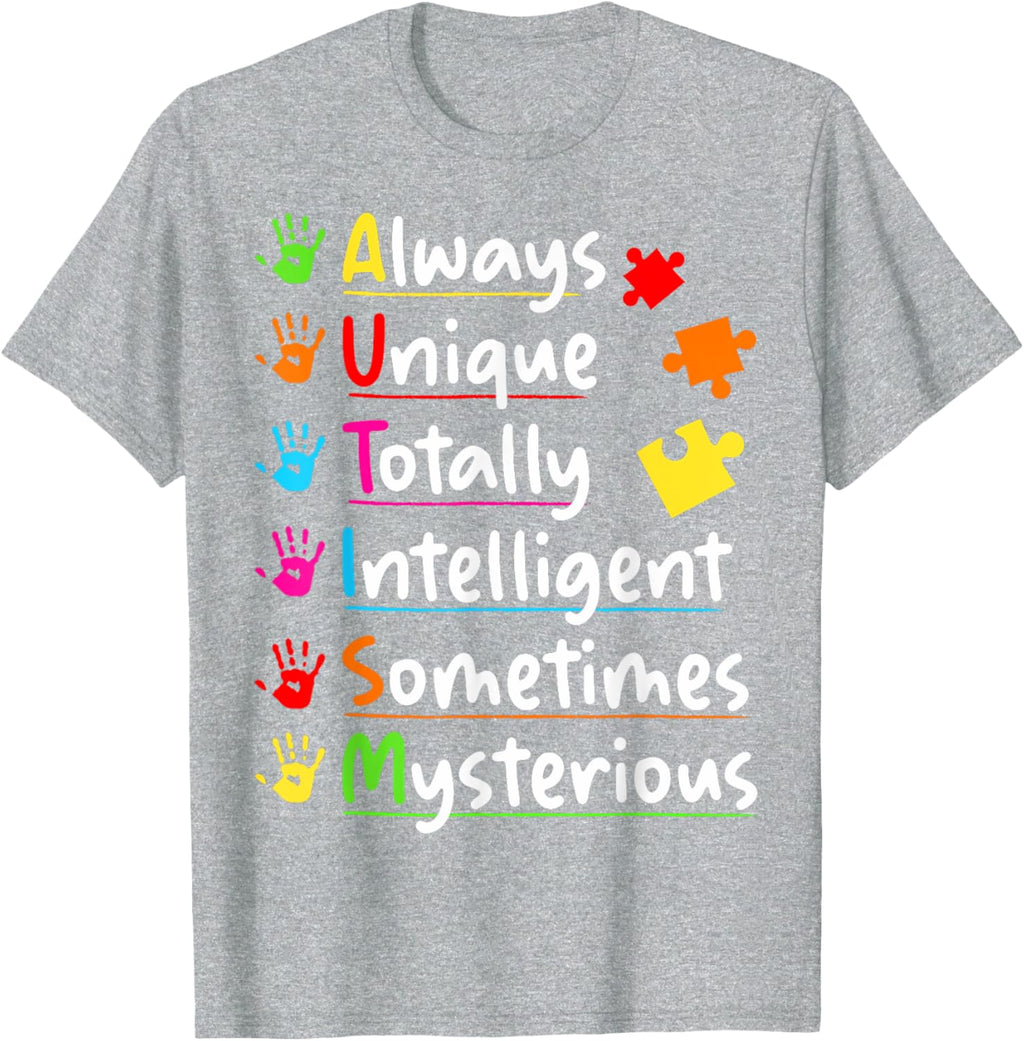 Always Unique Autism Awareness Totally Intelligent Kids